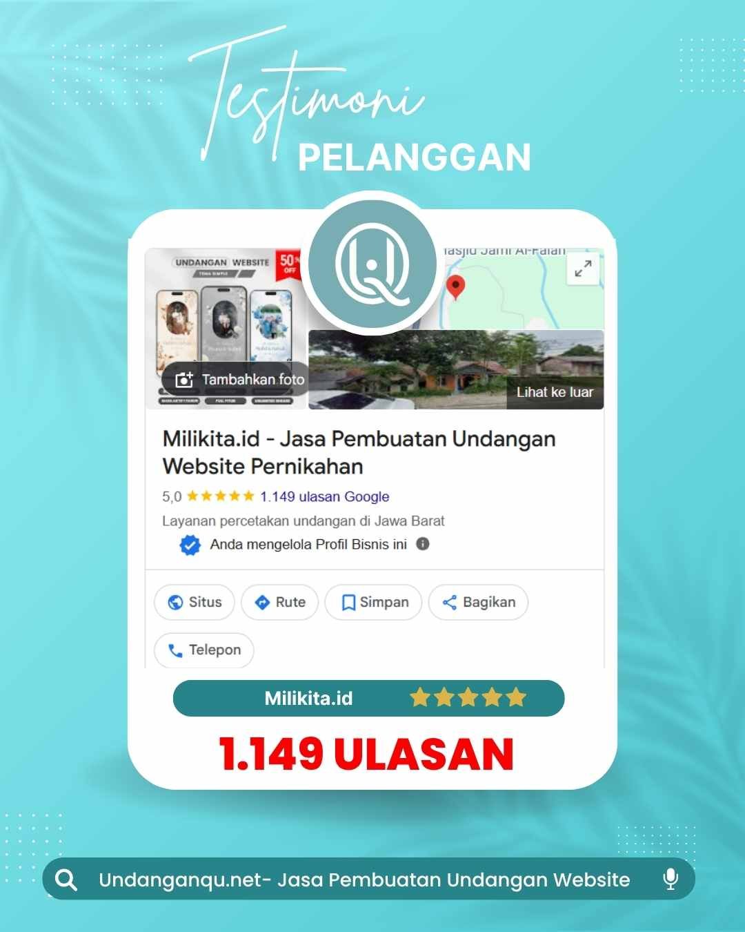 Hijau Modern Testimoni Pelanggan Instagram Post